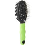 Hype Store Ferplast Gro 5798 Çift Taraflı Kedi Tüy Fırçası, S, Green, Double