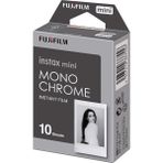Hype Store Instax Fujifilm Mini Film Monochrome/siyah-Beyaz Desenli Tekli, 10 Adet