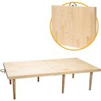 Hype Store Katlanır Kamp, Piknik ve Bahçe Masası 70X120 cm - Ham Naturel Renk - Standart