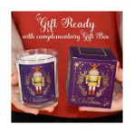 Hype Store – Kurşun Asker (Nutcracker) Tasarımlı Mum, Mor Renk Temalı, 135 G Doğal Bio, 40 Saat Yanma Süresi, Cam Kavanoz, Şık Bristol Kutulu, Yılbaşı Koleksiyonu Hazır Hediye - Option-1