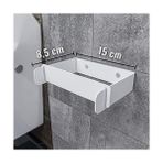 Hype Store Lmz Minimal Tuvalet Kağıtlığı, Banyo Kağıdı Askısı, Pratik Çek Çıkar Wc Kağıtlık, Aksesuarı, Banyo Ekipmanları Aparatı (Metal, Beyaz) - 000-Siyah