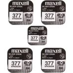 Hype Store Maxell Brunswick 377 SR626SW Düğme Pil 1,55 V - Çok Renkli