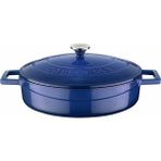 Hype Store Metal Döküm Çok Amaçlı Yayvan Tencere, Trendy, 24 Cm, 2.47 L, Mavi - Standart