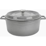 Hype Store Metal Premium Serisi - Döküm Yuvarlak Tencere, 28 Cm, Majolik Gri - Standart