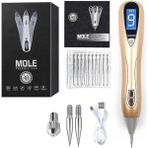 Hype Store Mole Plexr Pen Gold-Plazma Kalem Seti, Kablosuz Şarj, 10 Iğne, 3 Kartuş - Standart