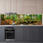Hype Store Mutfak Tezgah Arası Folyo Kaplama Folyosu Dere Orman 60X100 cm - 01 - Beyaz - Option-1