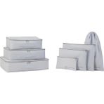 Hype Store Ocean Home Textile 7'li Yıkanabilir Gri Renk Paraşüt Kumaş Bavul Içi Düzenleyici Set - Çok Renkli - Standart