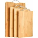 Hype Store Orret Home Metal Saplı Bambu Kesme Tahtası, Ahşap Kesim Panosu, Et, Balık, Sebze ve Ekmek Için Çok Y - Standart - Çok Renkli