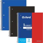 Hype Store Oxford Spiral Defterler, 1 Konu, Geniş Çizgili Kağıt, Dayanıklı Plastik Kapak, 100 Yaprak, Bölücü Ce - Standart
