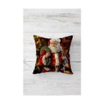 Hype Store Pelangi Baba Yılbaşı Temalı Çift Tarafı Baskı Gizli Fermuar Yastık Kılıfı Kırlent Koltuk Yastık Kılıfı, Kırmızı-Yeşil 45 x 45, 24691174145451 - 001-Renkli