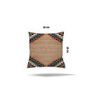 Hype Store Pelangi Çiçek Kaz Ayağı Kuştüyü Desen Gizli Fermuarlı Yastık Kılıfı Kırlent Kılıfı Koltuk Yastık Kılıfı, Kahverengi 45 x 45 - Option-1 - 001-Renkli