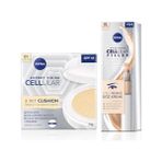 Hype Store SPF15 Cellular Expert Finish Cushion Renkli Yüz Bakım Kremi 15ML ve Göz Bakım Kremi 15ML, Açık Ton - Option-1