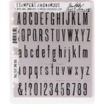 Hype Store Tim Holtz Yapışkan Istampa Setleri, Anonymous, Sanatsal Aletler, Lastik Damga, Büyük Metin Kırmızı - Çok Renkli - Standart