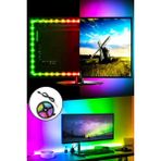 Hype Store Tv ve Monitör Arkası Silikonlu Rgb LED Şerit Dekoratif Aydınlatma Seti 1 Metre - 00 Beyaz