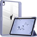 Hype Store Undeplus ipad Air 3 / Pro 10.5" ile Uyumlu Kılıf Grafiti Şeffaf Kalem Bölmeli 2019 2020 2021 Lavendery Gray - Option-1 - Altın