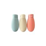 Hype Store Vios Store Travel Boy 60 ml Seyahat Tipi Şampuan Şişesi Seti – Sızdırmaz, Yeniden Doldurulabilir Sil - Çok Renkli