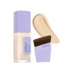 Hype Store Yarı Parlak Bitişli Nemlendirici Fondöten + Fırça Layering Fit Foundation Semi Glow Set NO21 Vanilla - Çok Renkli