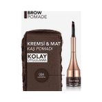 Hype Store Yoğun Pigmentli Kalıcı Kaş Pomadı - Brow Pomade - 004 Dark Brown - 8690604572212 - 0-Siyah