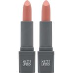 Hype Store Yoğun Renk Veren Uzun Süre Kalıcı Nemlendirici Kadifemsi Mat Ruj - Lipstick 401 Soft Pink (2 Paketi) - Option-1