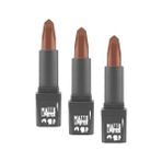Hype Store Yoğun Renk Veren Uzun Süre Kalıcı Nemlendirici Kadifemsi Mat Ruj - Lipstick 404 Warm Caramel (3 Paketi) - Option-1
