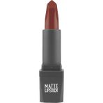 Hype Store Yoğun Renk Veren Uzun Süre Kalıcı Nemlendirici Kadifemsi Mat Ruj - Matte Lipstick 412 Warm Brown - Çok Renkli