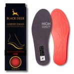 Hyper Boost Technology X45 Soft Comfort Siyah-Kırmızı Rahat Ortopedik İç Tabanlık