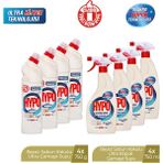Hyper Hypo Ultra Çamaşır Suyu Beyaz Sabun 750 gr x 4 Adet + Köpük Çamaşır Suyu Beyaz Sabun x 4 Adet - 750 ml