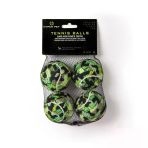 Hyper Pet 4'Lü Green Camo Tenis Topu Orta Boy 6.5 Cm