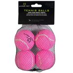 Hyper Pet 4'lü Pembe Tenis Topu (Orta Boy)