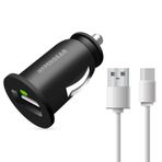 Hypergear 2.1A 2x Hızlı Type C Kablo Siyah Araç Şarj Aleti Set