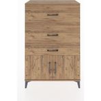 Hyperion Dolap 3 Çekmeceli 2 Kapaklı 88X44X134 Çam-Çam - Atlas Çam