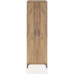Hyperion Dolap 3 Raflı 2 Kapaklı Tek Askılı 60X44X195 Çam-Çam - Atlas Çam