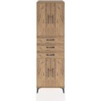 Hyperion Dolap 3 Raflı 3 Çekmeceli 4 Kapaklı 60X44X195 Çam-Çam - Atlas Çam