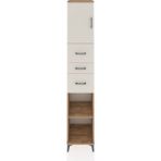 Hyperion Dolap 3 Raflı 3 Çekmeceli Tek Kapaklı 44X44X243 Çam-Aytaşı - Atlas Çam