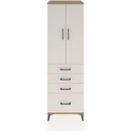 Hyperion Dolap 3 Raflı 4 Çekmeceli 2 Kapaklı 60X44X195 Çam-Aytaşı - Atlas Çam