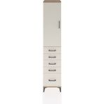 Hyperion Dolap 3 Raflı 5 Çekmeceli Tek Kapaklı 44X44X221 Çam-Aytaşı - Atlas Çam