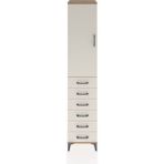 Hyperion Dolap 3 Raflı 6 Çekmeceli Tek Kapaklı 44X44X221 Çam-Aytaşı - Atlas Çam
