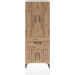 Hyperion Dolap 3 Raflı Tek Çekmeceli 4 Kapaklı 60X44X163 Aytaşı-Çam - Krem