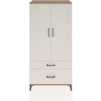 Hyperion Dolap 4 Raflı 2 Çekmeceli 2 Kapaklı 88X44X182 Çam-Aytaşı - Atlas Çam