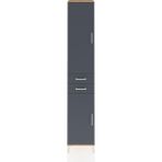 Hyperion Dolap 6 Raflı 2 Çekmeceli 2 Kapaklı 44X44X243 Çam-Antrasit - Atlas Çam