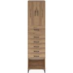 Hyperion Dolap 6 Raflı 2 Çekmeceli 2 Kapaklı 60X44X243 Çam-Çam - Atlas Çam
