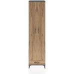 Hyperion Dolap 6 Raflı Tek Çekmeceli 2 Kapaklı 60X44X243 Antrasit-Çam