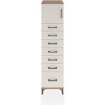 Hyperion Dolap Tek Raflı 7 Çekmeceli Tek Kapaklı 44X44X182 Çam-Aytaşı - Atlas Çam