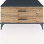 Hyperion Şifonyer 2 Çekmeceli 88X44X48 Antrasit-Çam