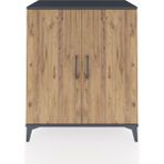 Hyperion Şifonyer 2 Kapaklı 88X44X106 Antrasit-Çam