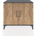 Hyperion Şifonyer 2 Kapaklı 88X44X80 Antrasit-Çam