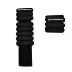 HYPERWEAR Şık Siyah Parlak Bilek ve Ayak Bileği Ağırlıkları Ayarlanabilir Bilek Ağırlıkları ile Egzersizlerinizi Güçlendirir Kadınlar için Ayak Bileği Ağırlıkları Yürüyüş, Koşu, Pilates, Yoga, Barre