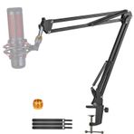 Hyperx Quadcast Boom Arm için, Hyperx Quadcast S için Boom Makas Kolu, Profesyonel Ayarlanabilir Mic masa montaj Standı, RGB USB Kondenser Mikrofon Hyperx Solocast Ile Uyumlu YUZUHOME.