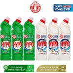 Hypo Hyper Hypo Ultra Çamaşır Suyu 3 Çam ve 3 Beyaz Sabun 750 gr x 6 Adet - 750 ml