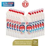 Hypo Hyper Hypo Ultra Çamaşır Suyu Beyaz Sabun Kokulu 750 ml x 12 Adet